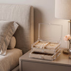 Clear Acrylic 3-Tier Jewelry Organizer